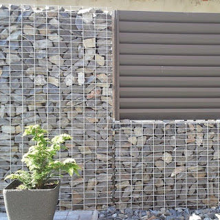 Gabion baskets, fencing and furniture